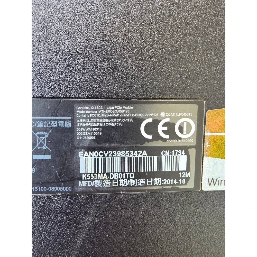 Asus X553M Laptop 16